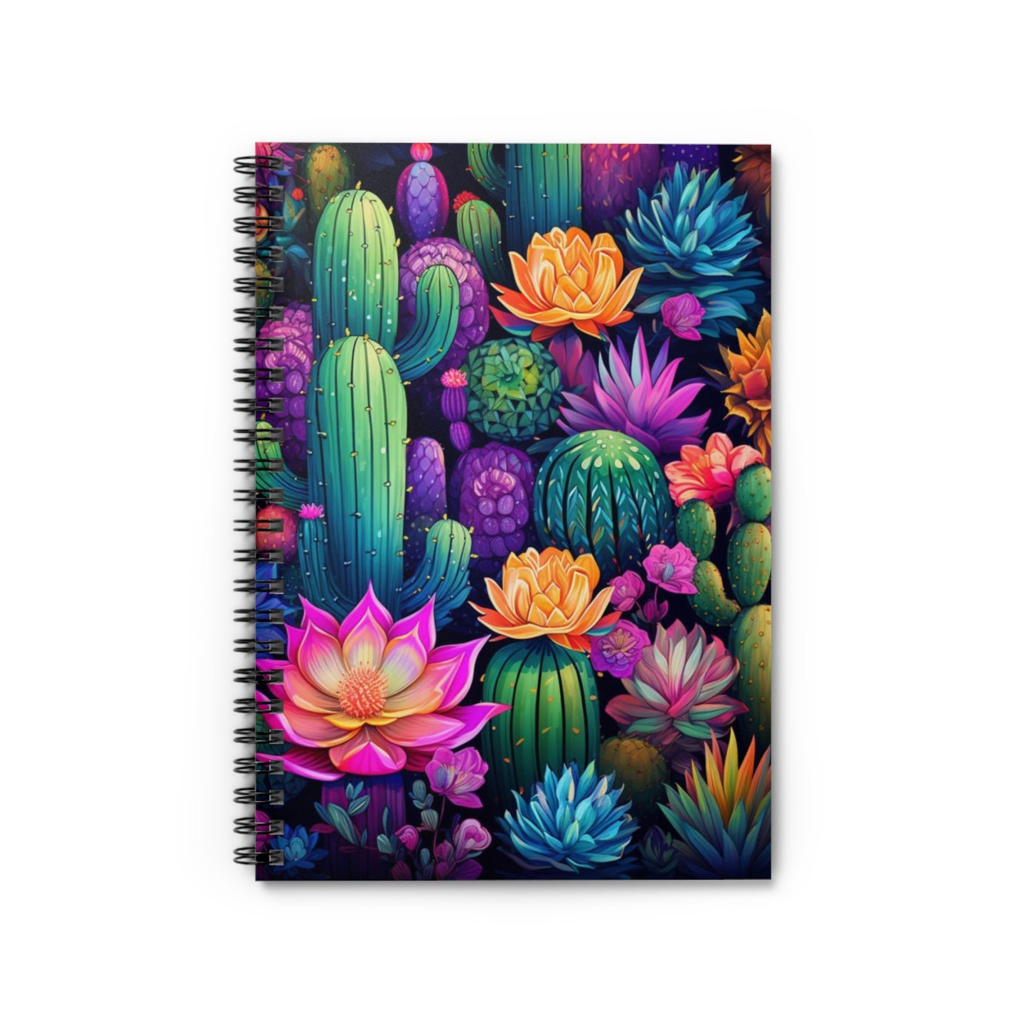 Desert Flora: Cactus Design Spiral Journal