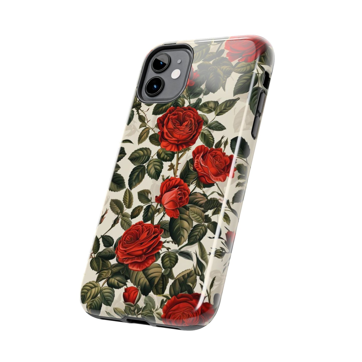 Watercolor Floral Roses Tough Phone Case