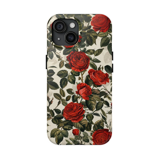 Watercolor Floral Roses Tough Phone Case