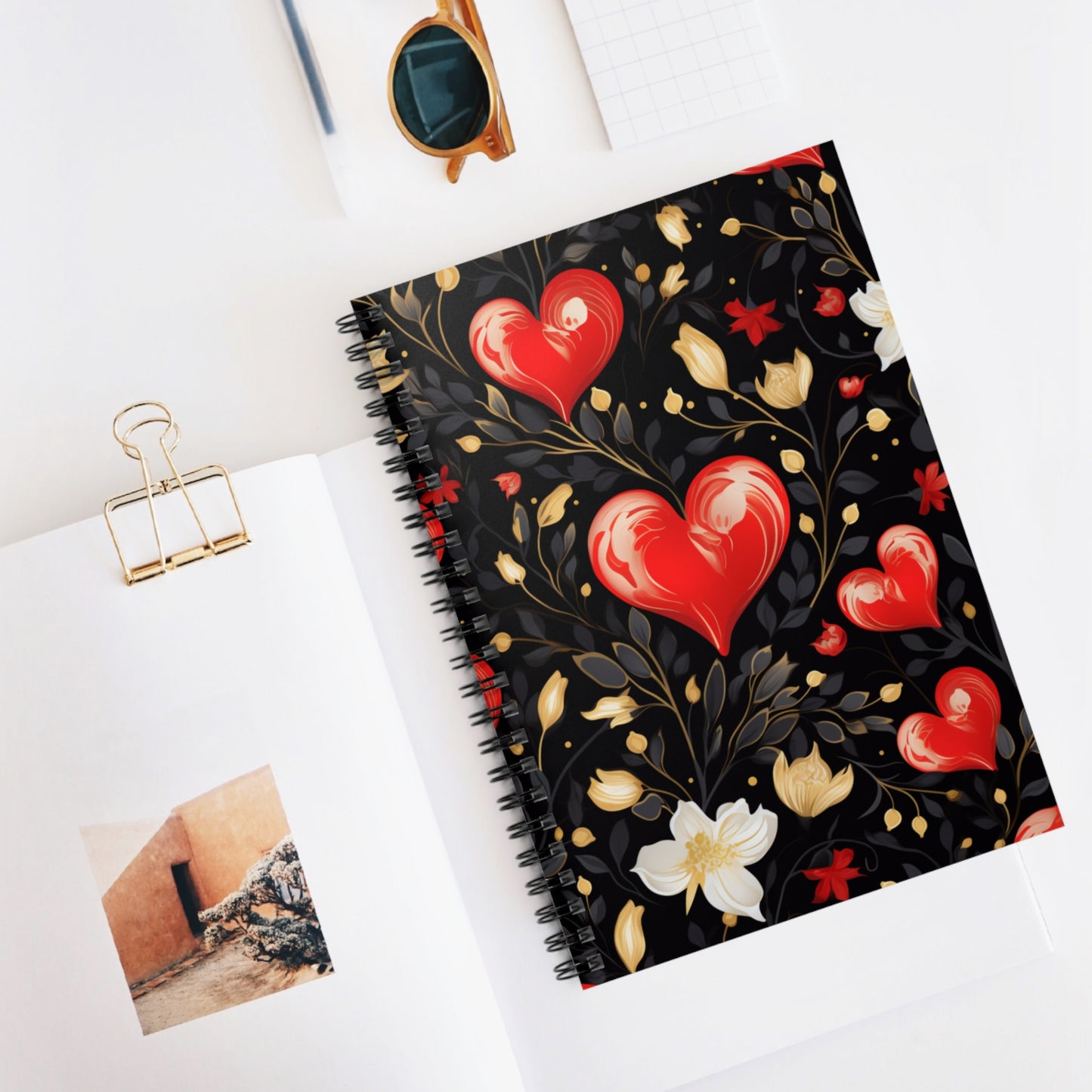 Modern Heart Expressions: Abstract Heart Shape Spiral Journal