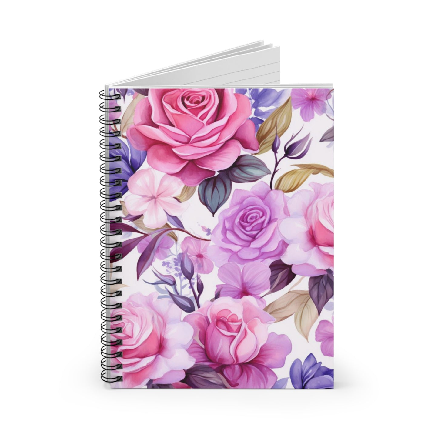 Mystical Garden: Enchanted Roses Spiral Notebook