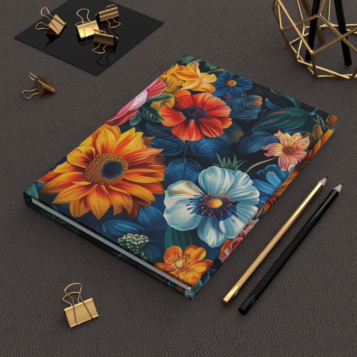 Blooming Elegance: Floral Design Hardcover Notebook