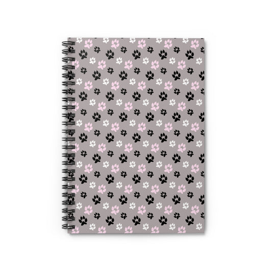 Paws and Claws: Dog-Themed Spiral Notebook