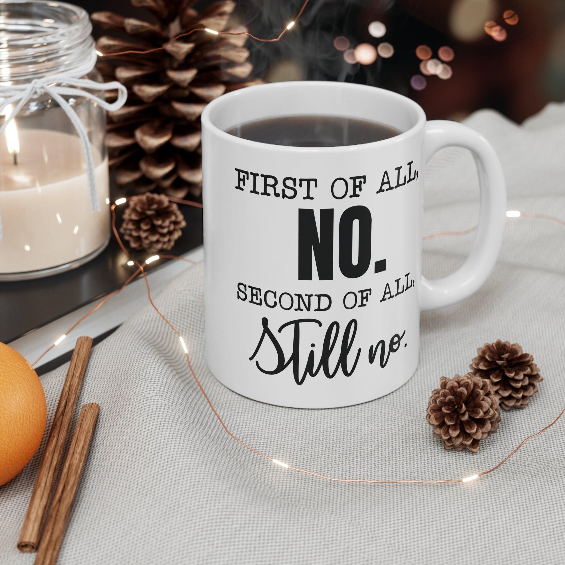 Caffeine and Comedy: The Perfect Pairing Mug - Texts and Threads