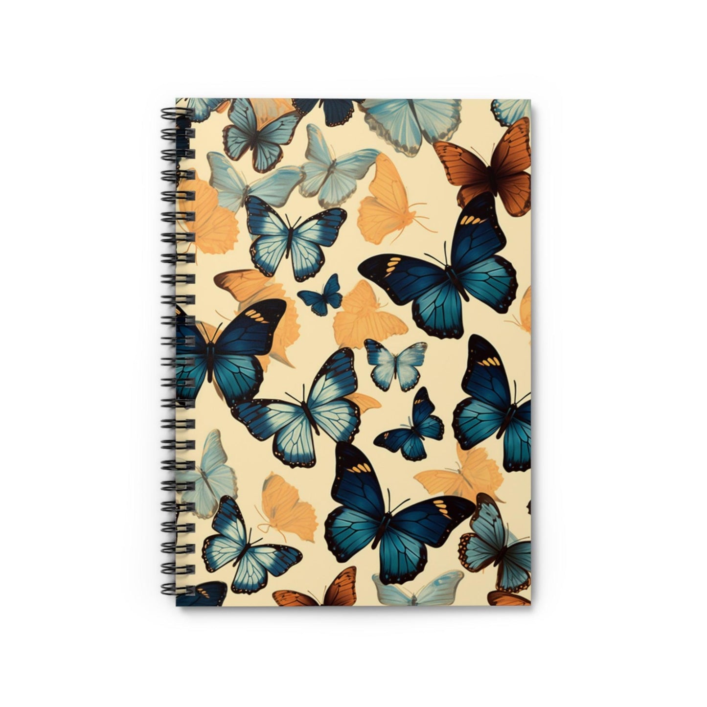 Ruled Line Butterfly Dreams Spiral Notebook - Ideal for Daily Journaling - Texts and Threads