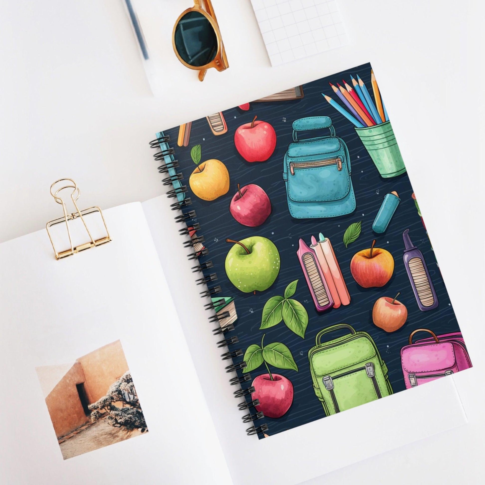 Back to School Essentials: Ruled Line Chic Spiral Notebook for Students - Texts and Threads