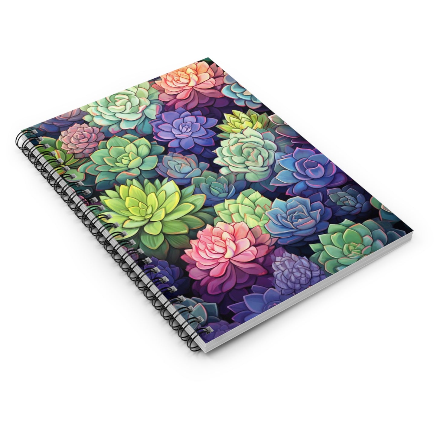 Botanical Beauty: Succulent-Themed Spiral Notebook