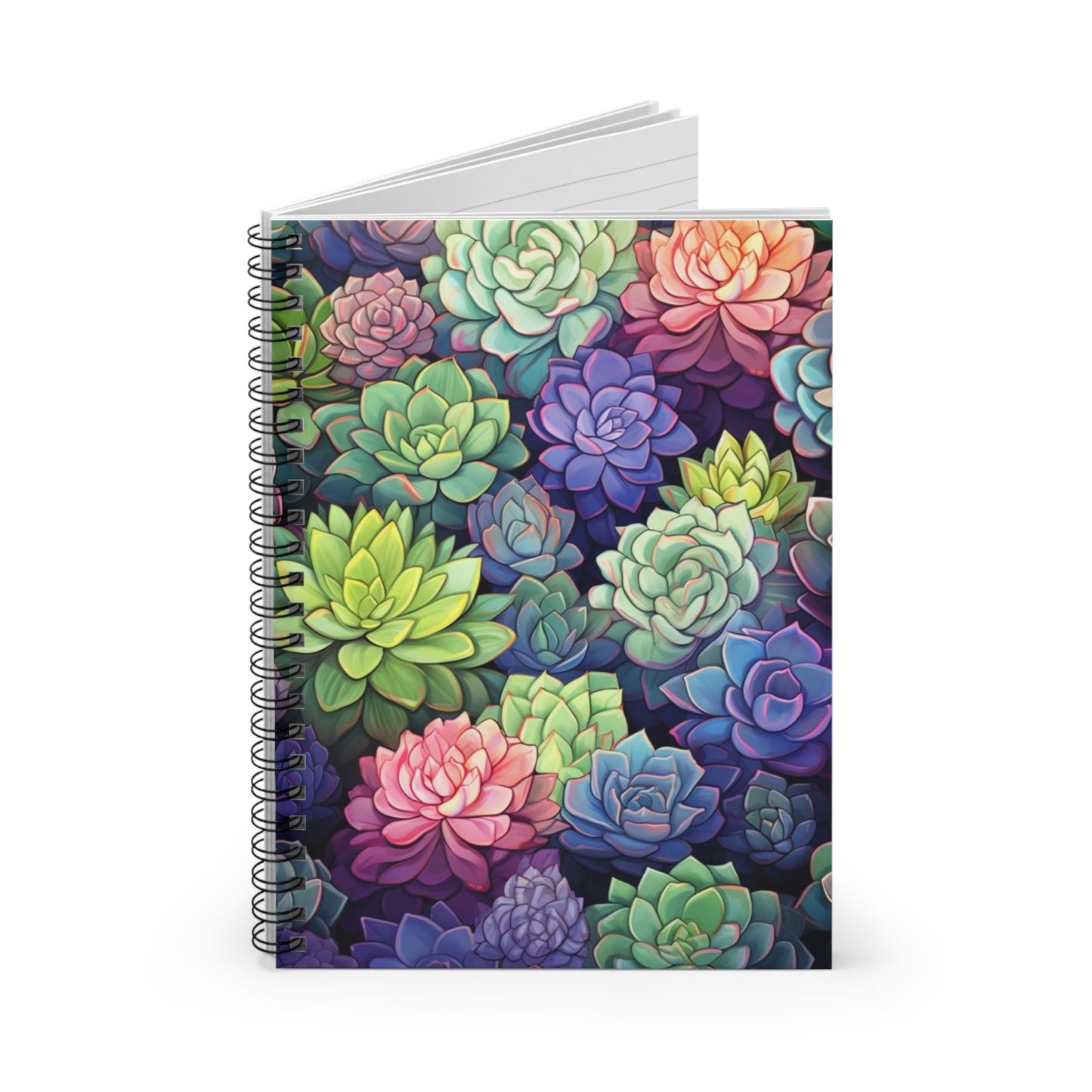 Botanical Beauty: Succulent-Themed Spiral Notebook