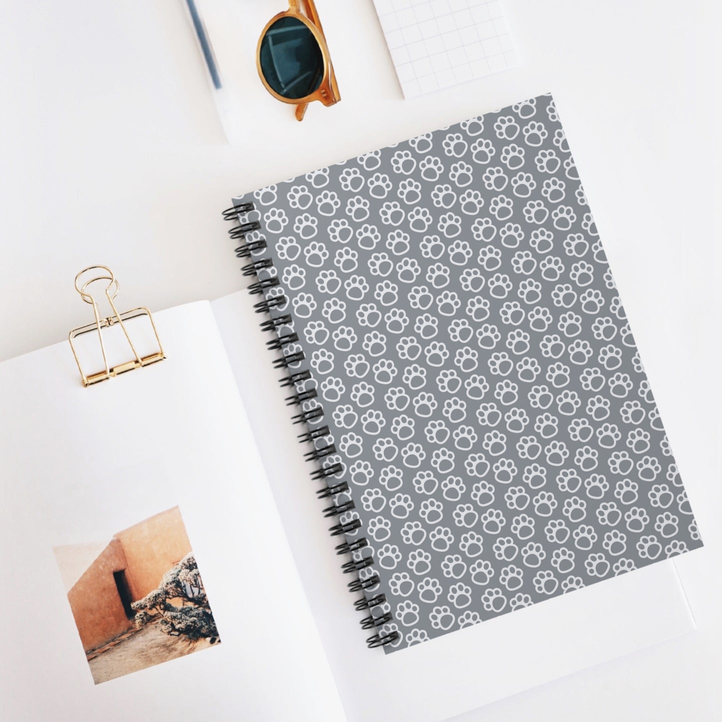 Paw Prints of Love: Spiral Notebook for Dog Lovers