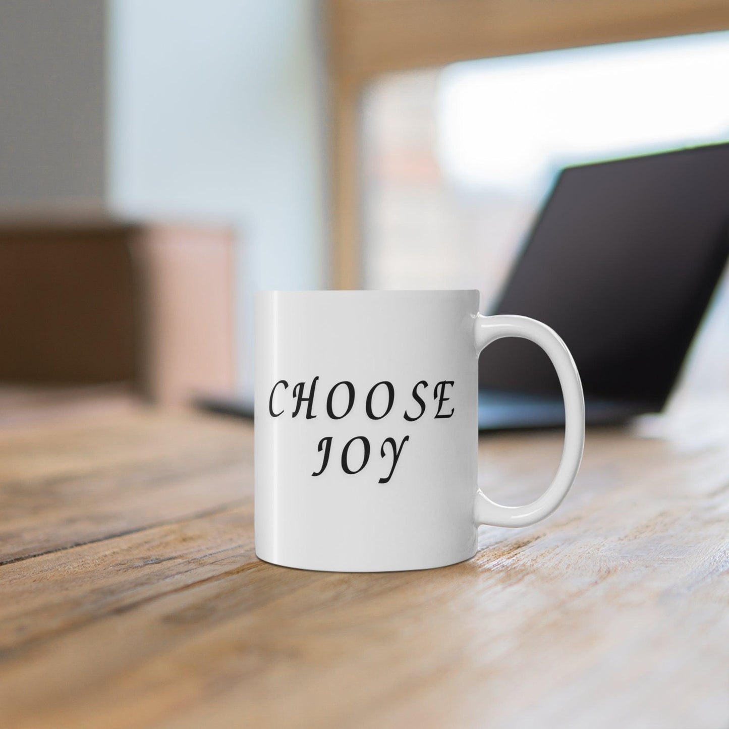 Happiness Brew: 'Choose Joy' Morning Mug - Texts and Threads