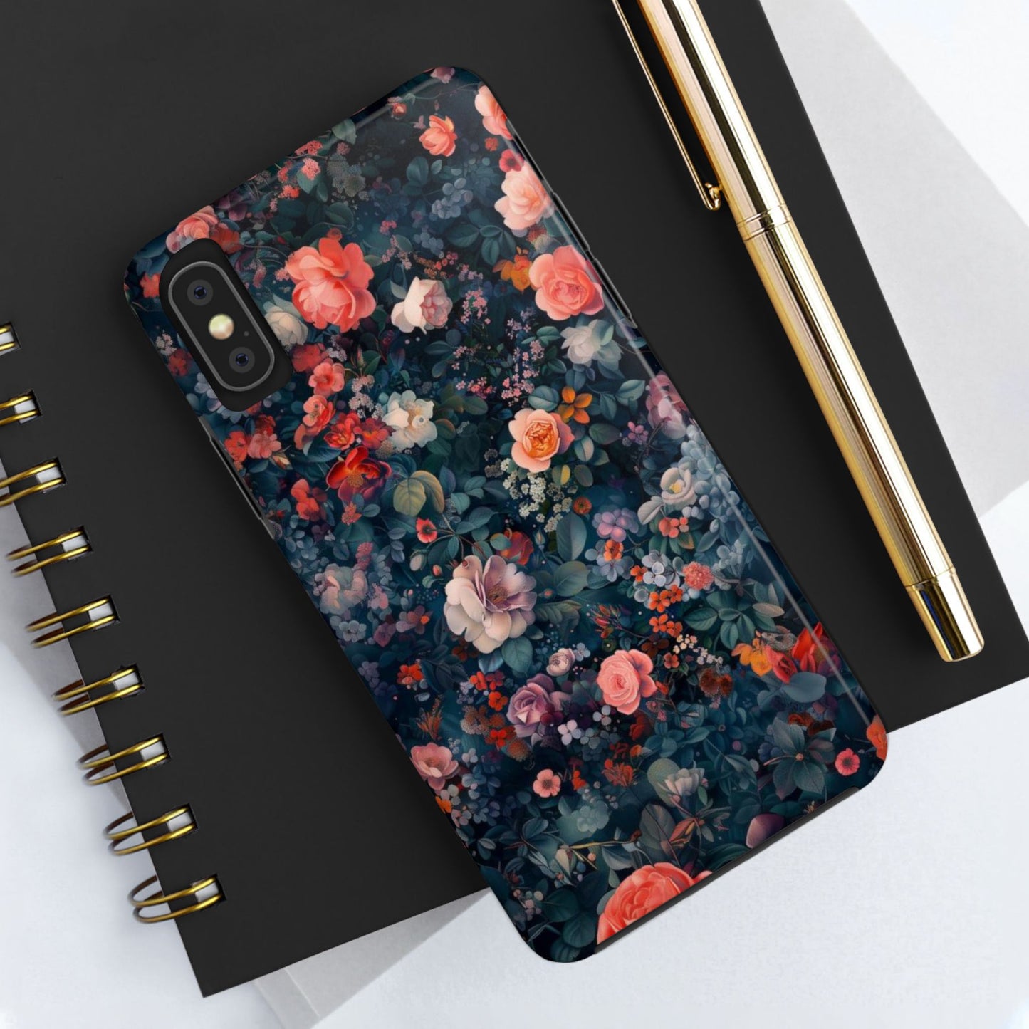 Watercolor Floral Landscape Impact-Resistant Phone Case