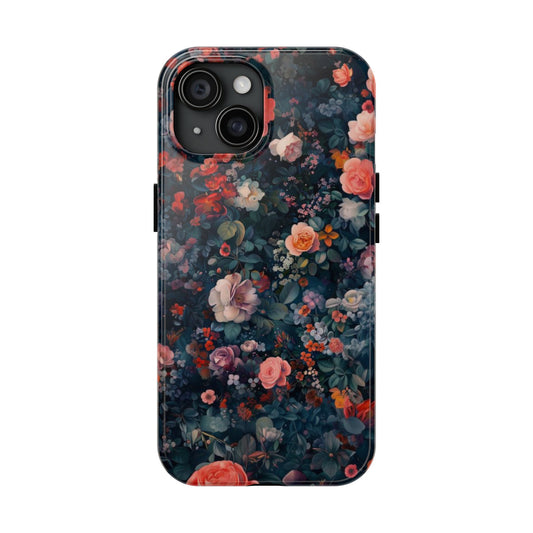 Watercolor Floral Landscape Impact-Resistant Phone Case