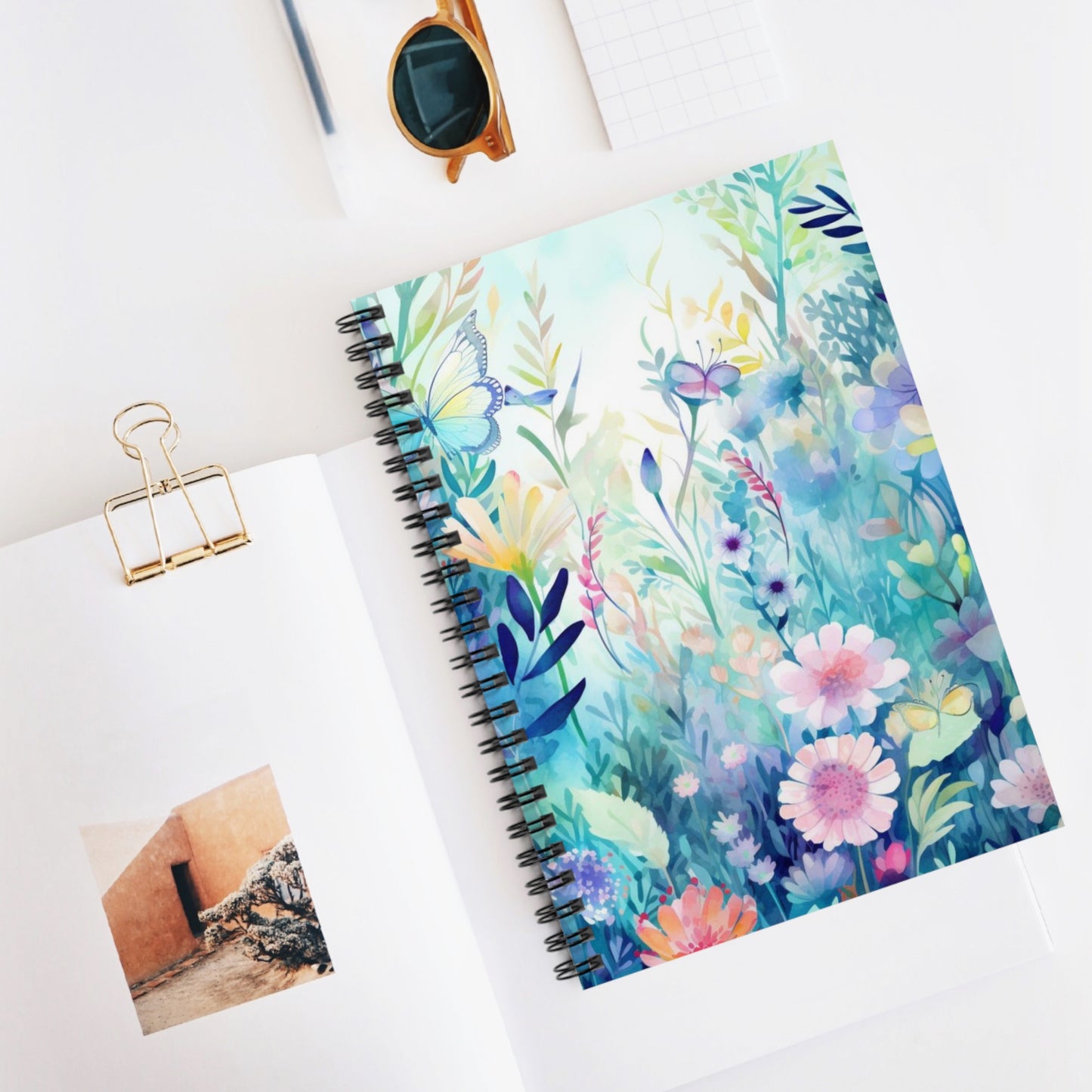 Enchanted Garden: Floral Spiral Notebook