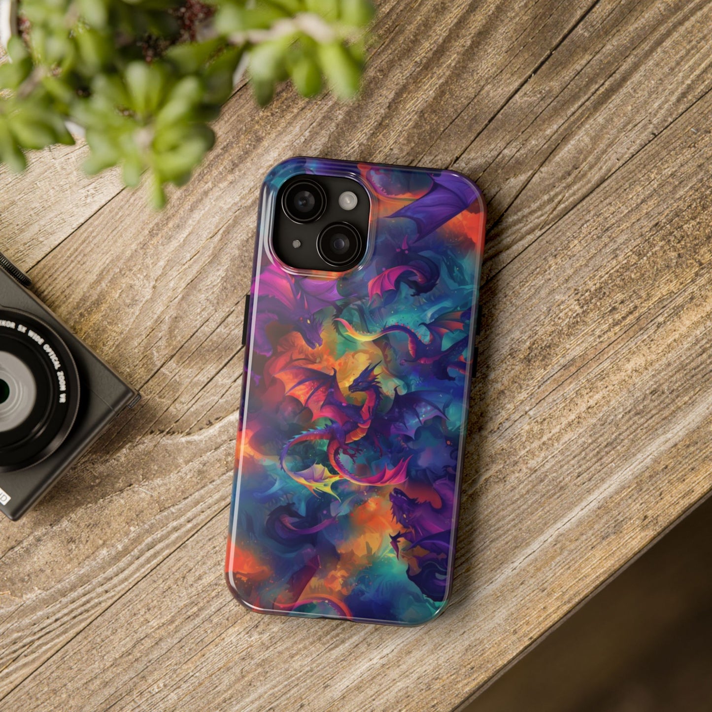 Watercolor Abstract Dragon Tough Phone Case