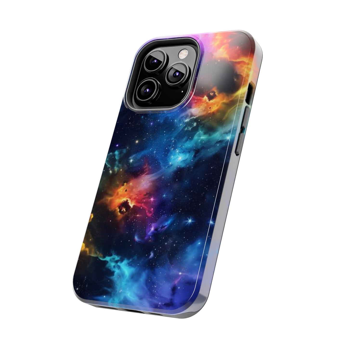 Watercolor Marble Galaxy & Stars Impact-Resistant Phone Case