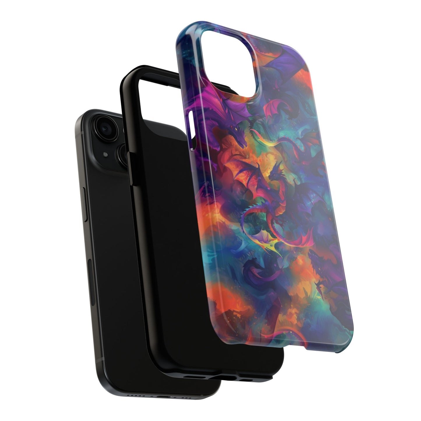 Watercolor Abstract Dragon Tough Phone Case