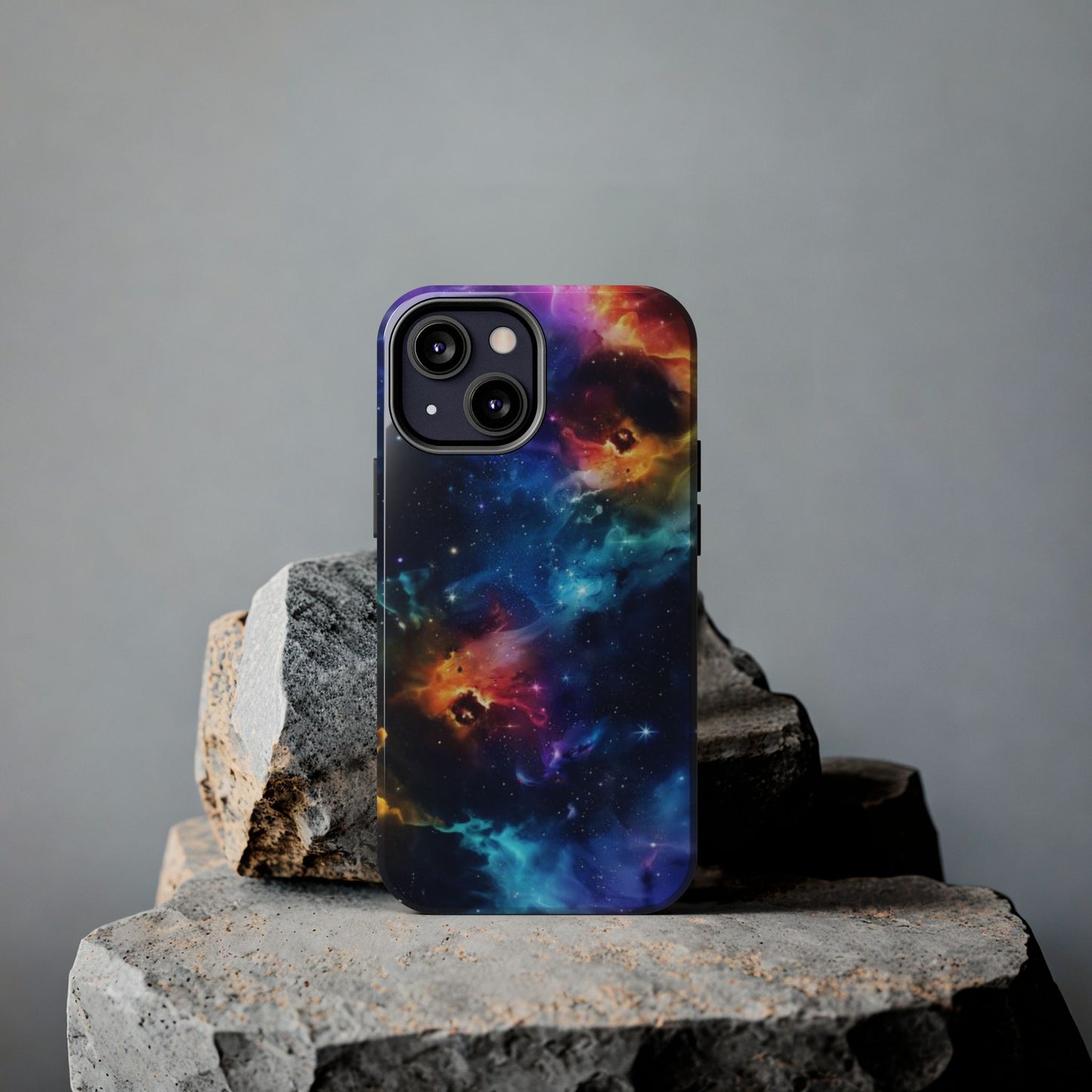 Watercolor Marble Galaxy & Stars Impact-Resistant Phone Case