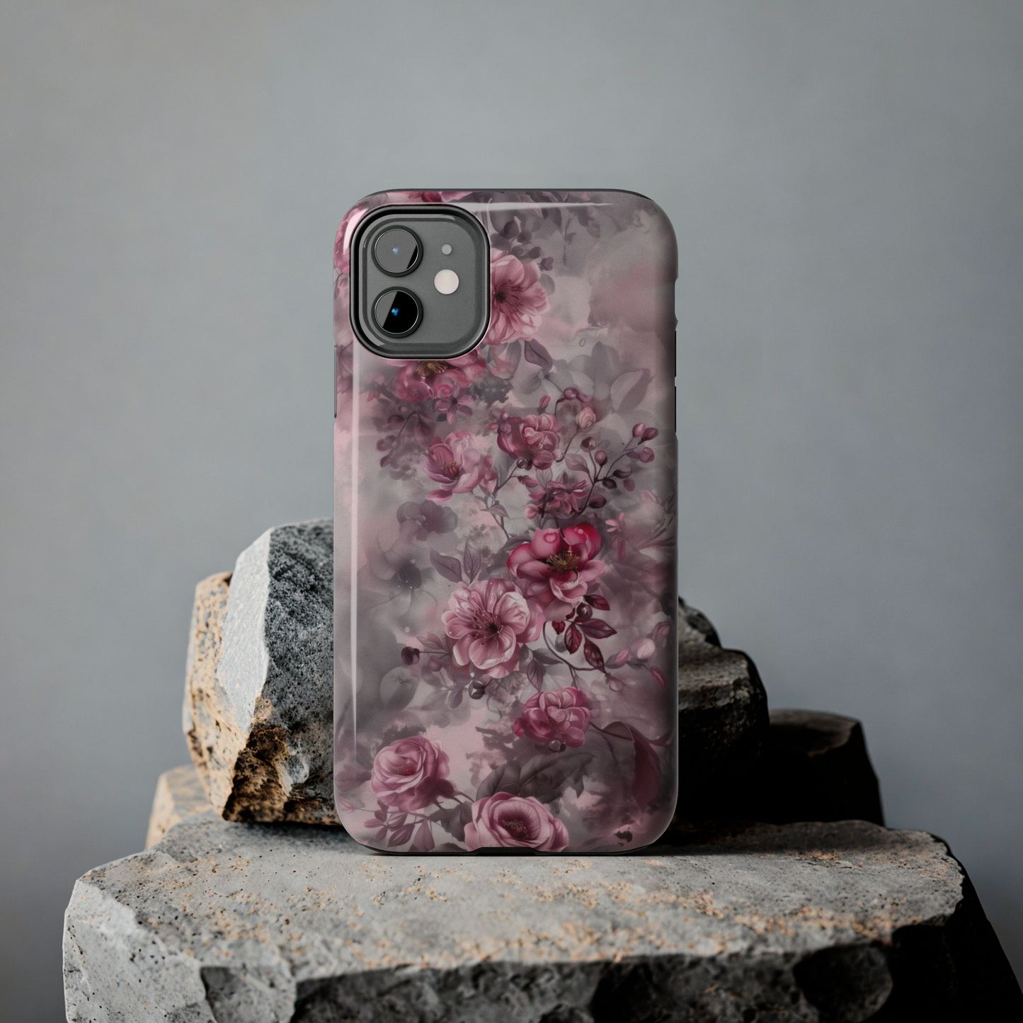 Watercolor Abstract Classic Flowers Tough Phone Case