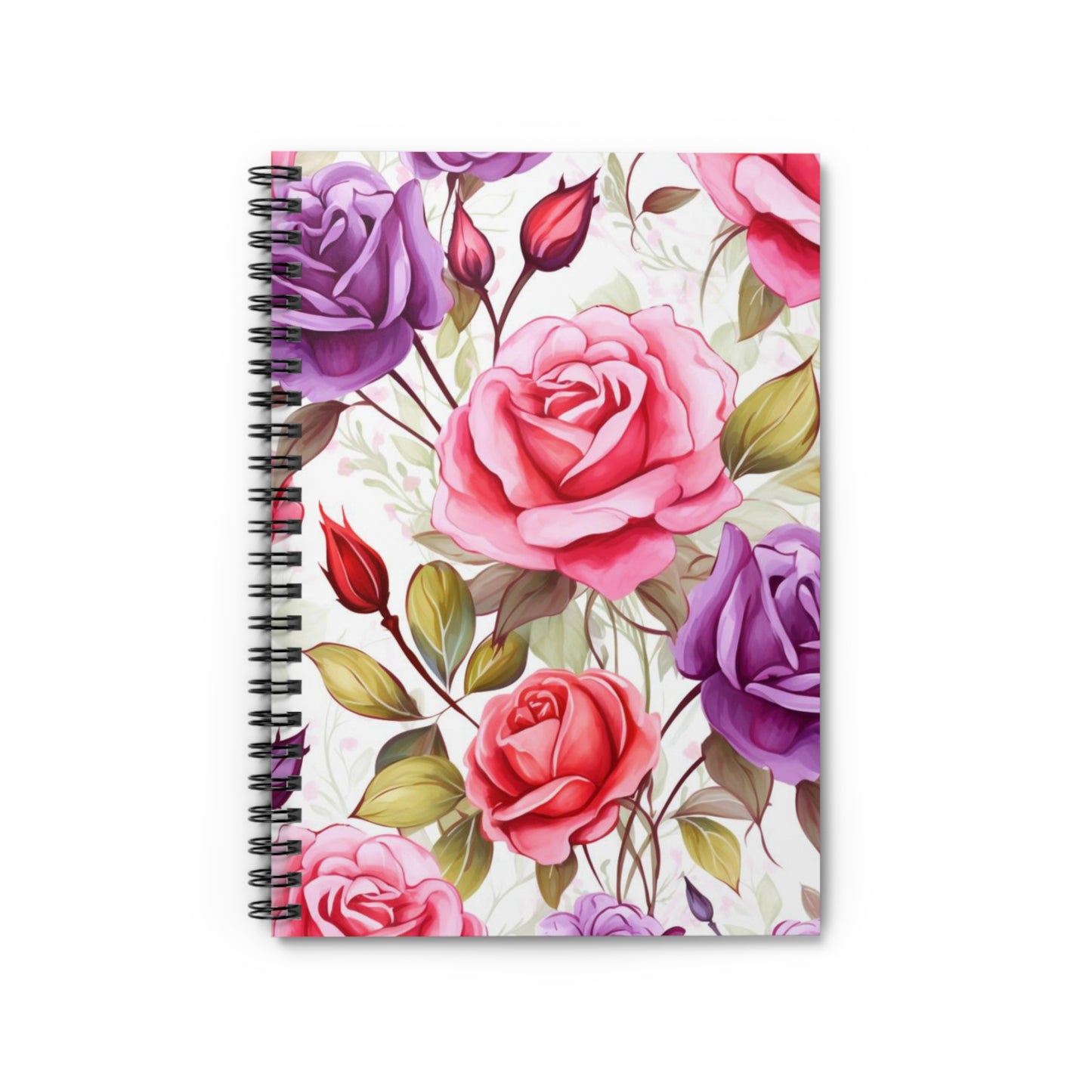 Enchanted Bloom: Mystical Roses Spiral Notebook