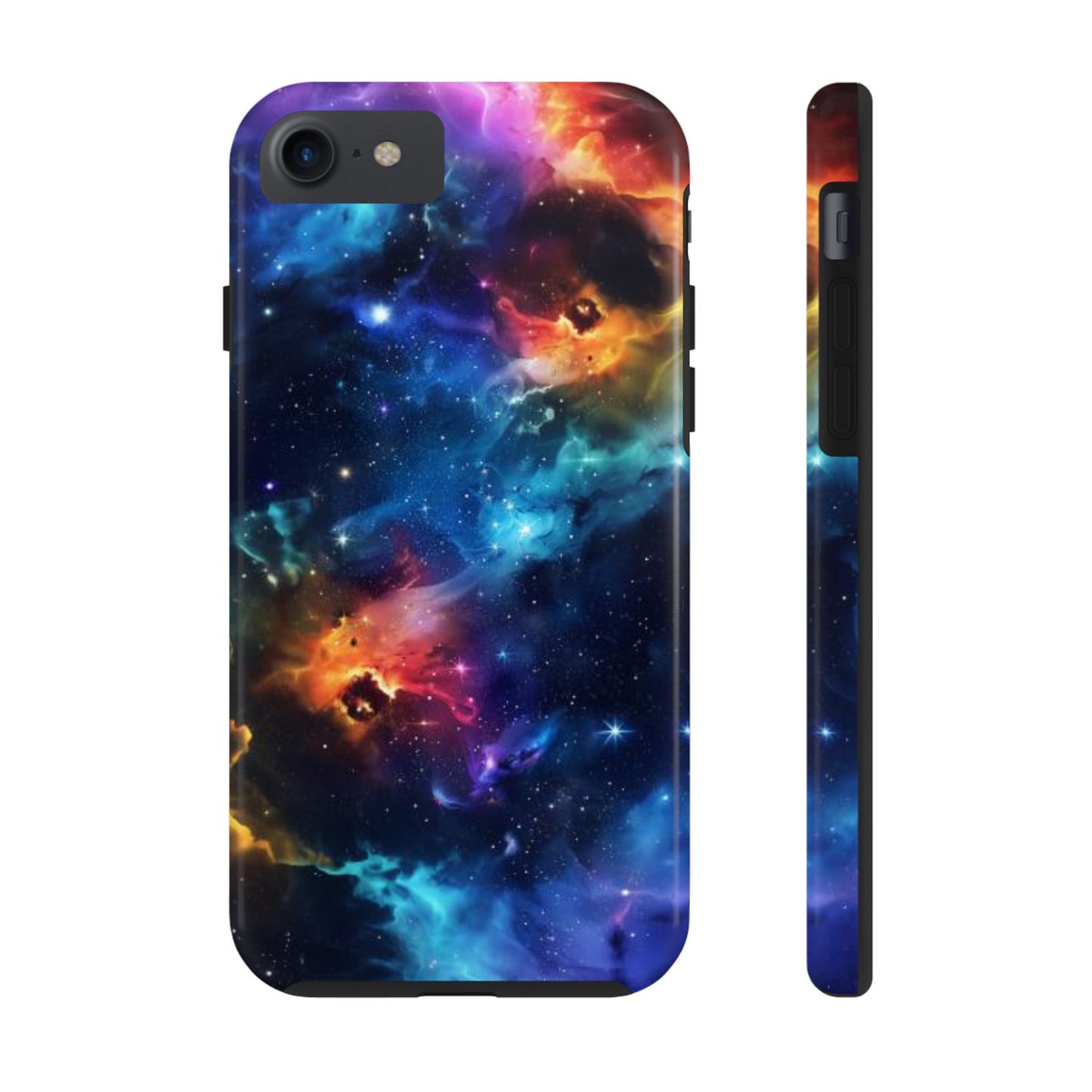 Watercolor Marble Galaxy & Stars Impact-Resistant Phone Case