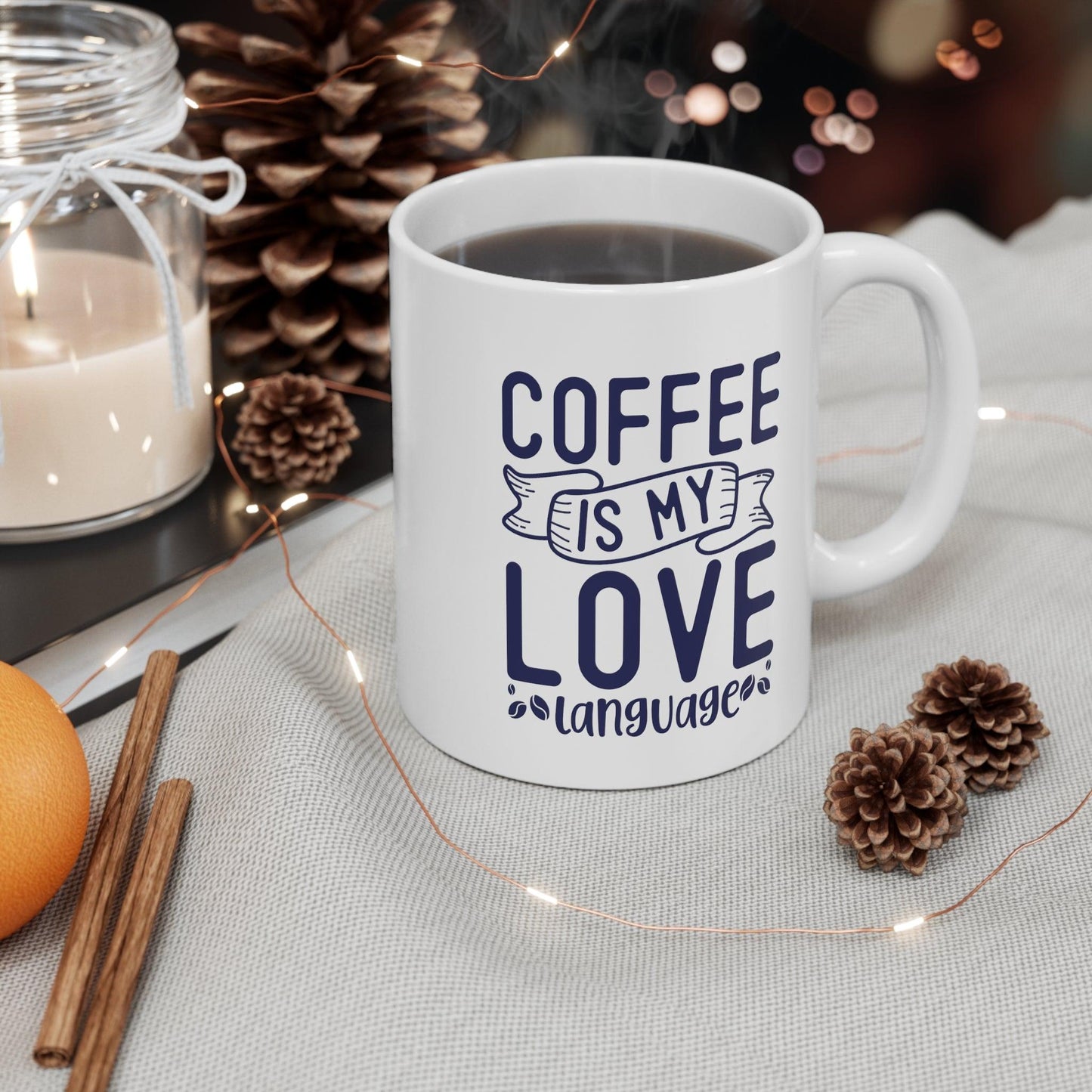 Cup of Love: 'Coffee is My Love Language' Mug - Texts and Threads