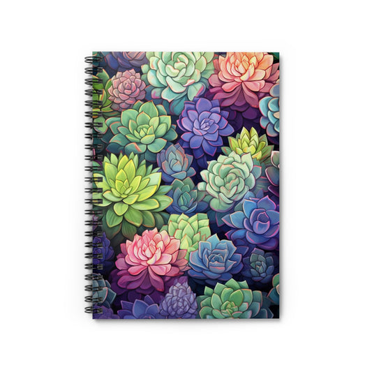 Botanical Beauty: Succulent-Themed Spiral Notebook