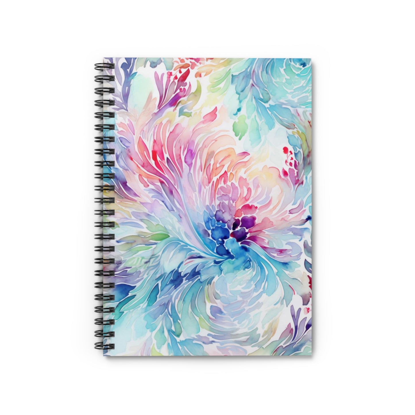 Colorful Canvas: Watercolor Design Spiral Notebook