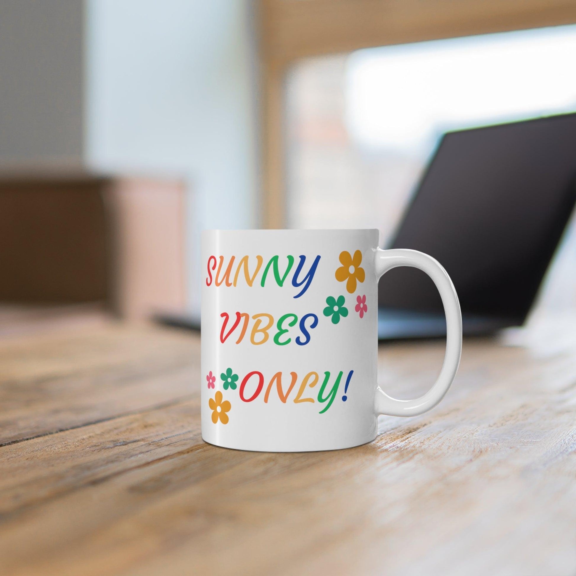 Radiate Positivity: Fun Vibes Only Coffee Mug - Texts and Threads