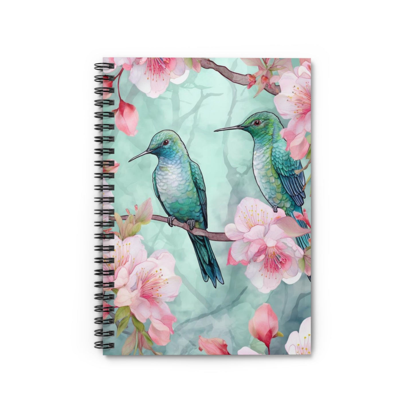 Blooming Birds: Hummingbird Floral Spiral Journal