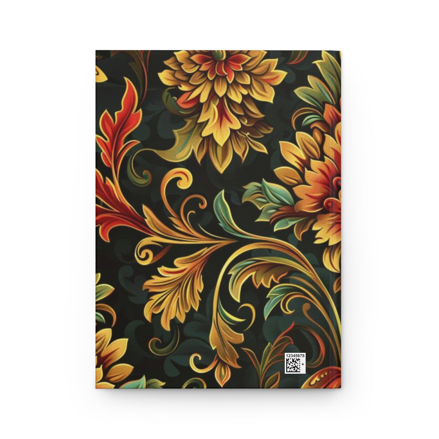 Blooming Elegant Floral Design Hardcover Notebook