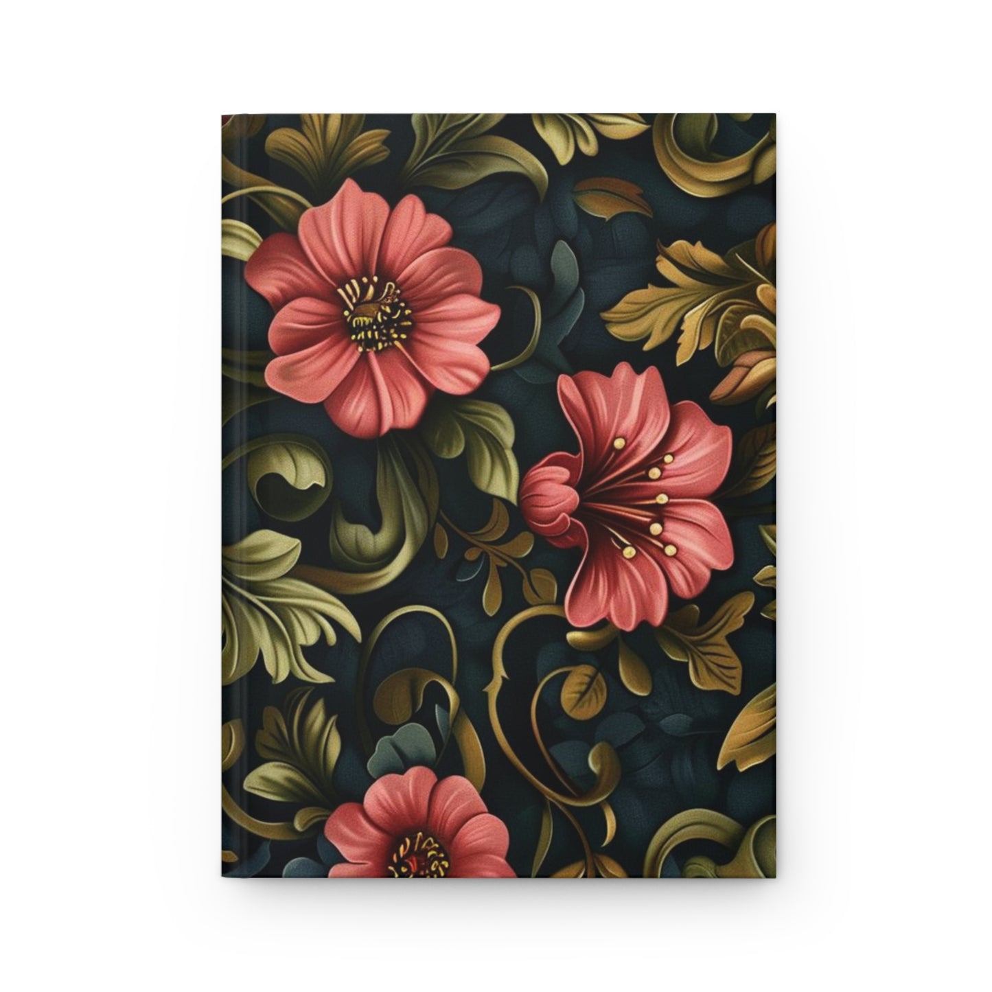 Petals & Pages: Charming Floral Design Hardcover Notebook