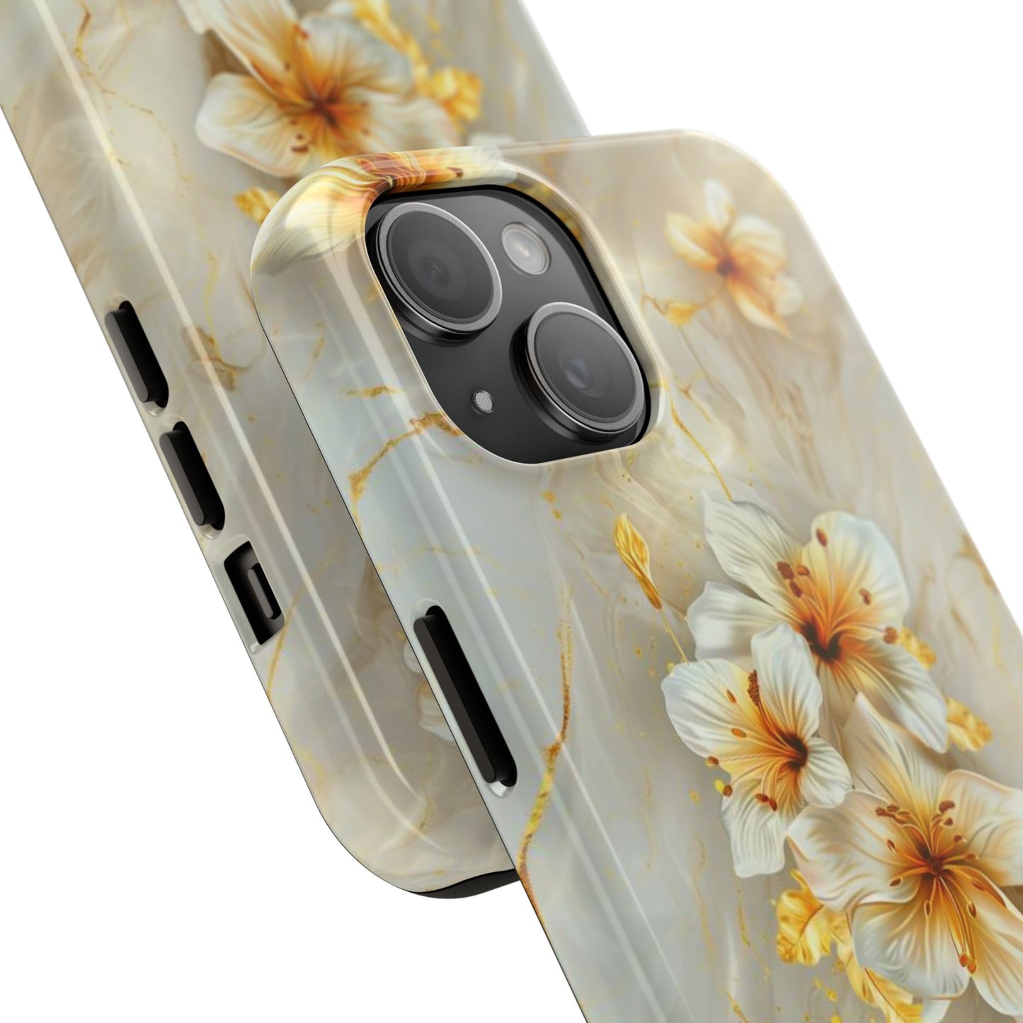 Watercolor Classic Flowers Impact-Resistant Phone Case