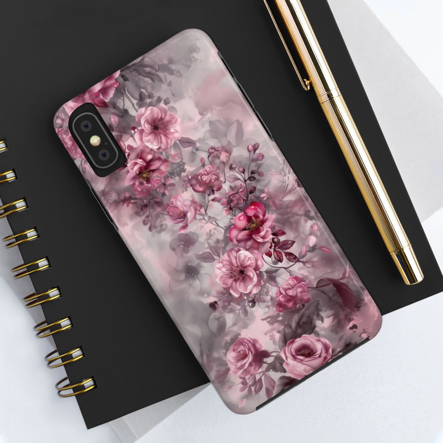 Watercolor Abstract Classic Flowers Tough Phone Case