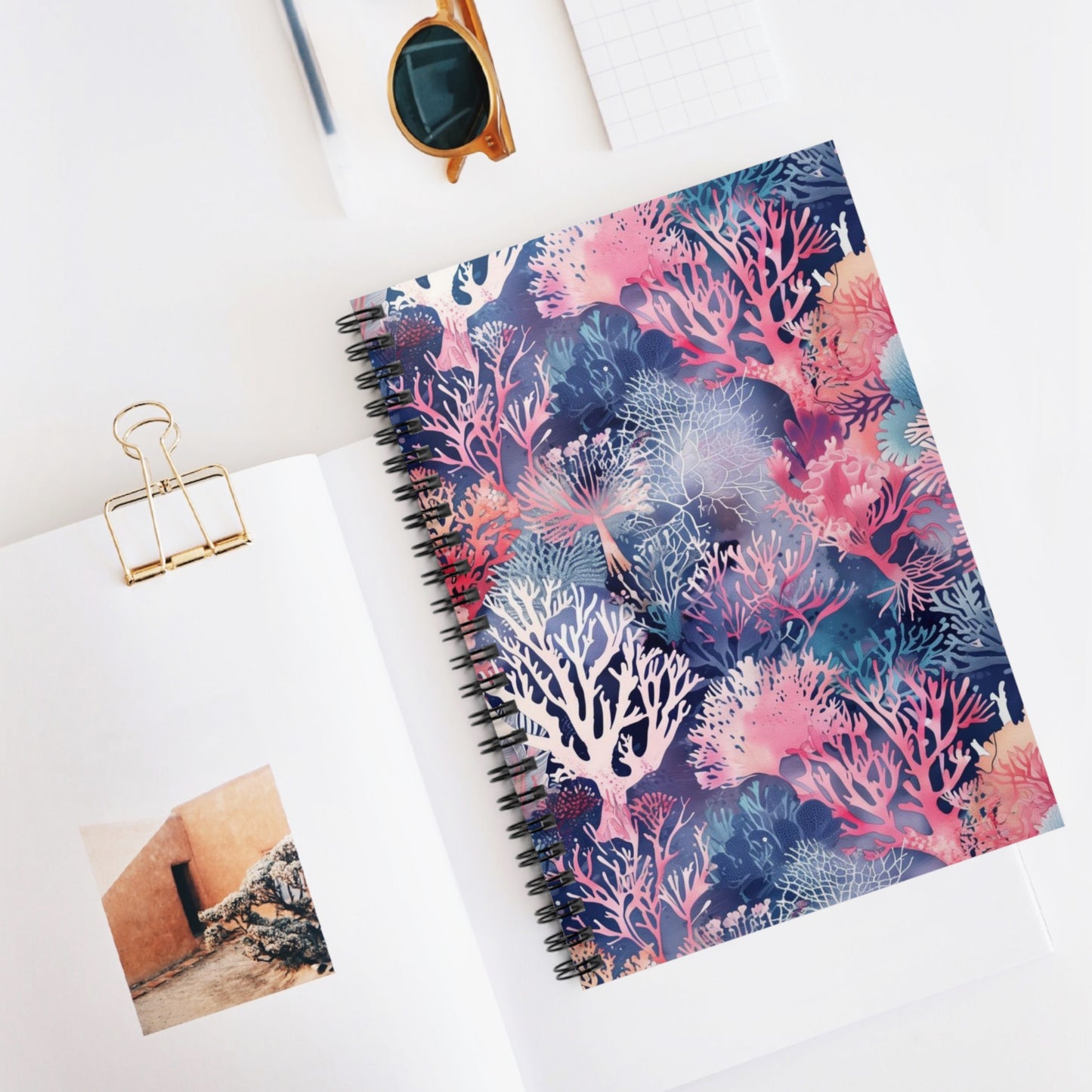 Oceanic Beauty: Coral Reef Spiral Notebook