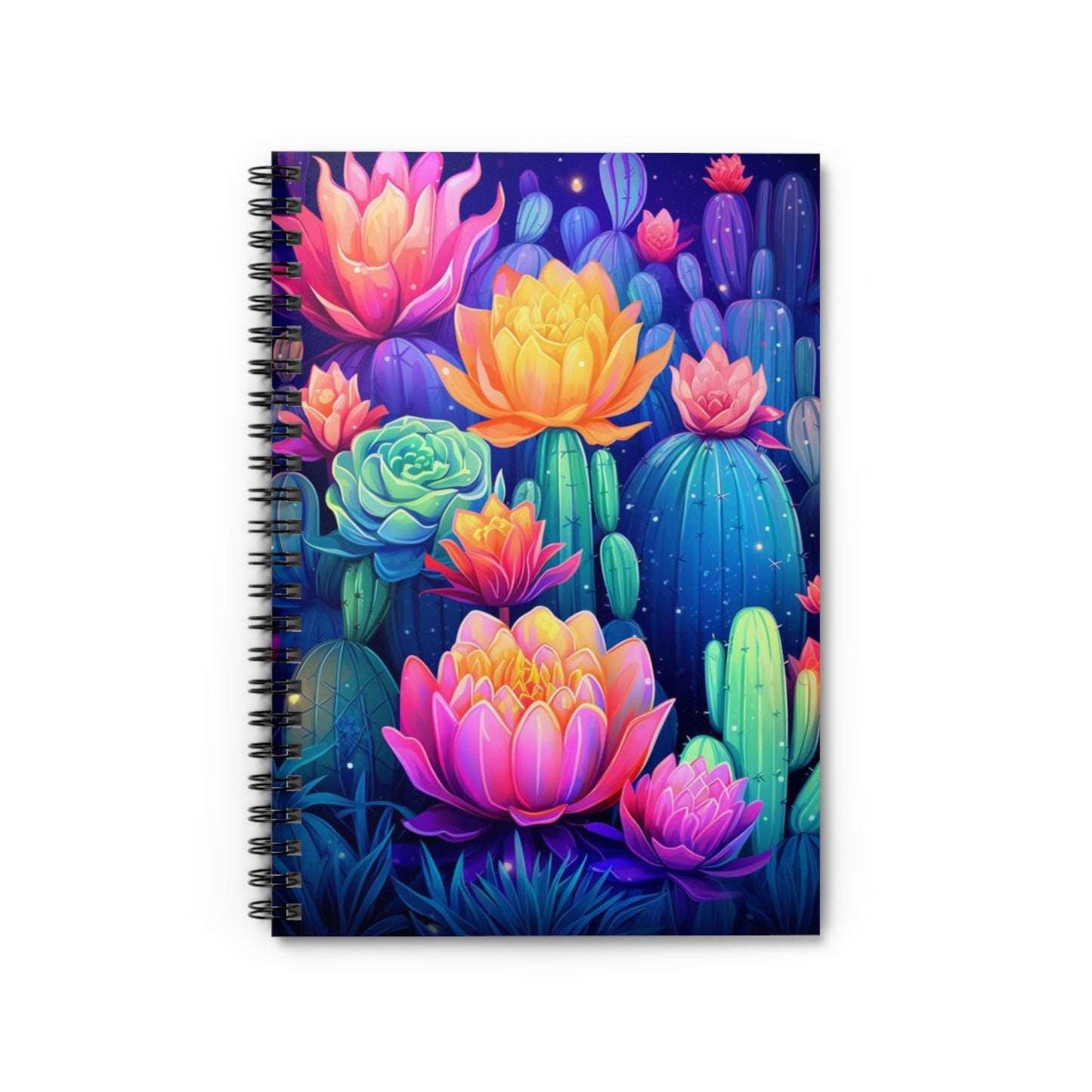 Desert Dreams: Cactus-Themed Spiral Notebook