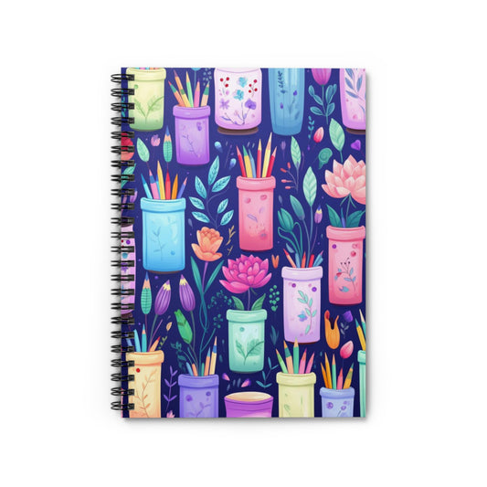 Learning in Style: School-Themed Spiral Notebook