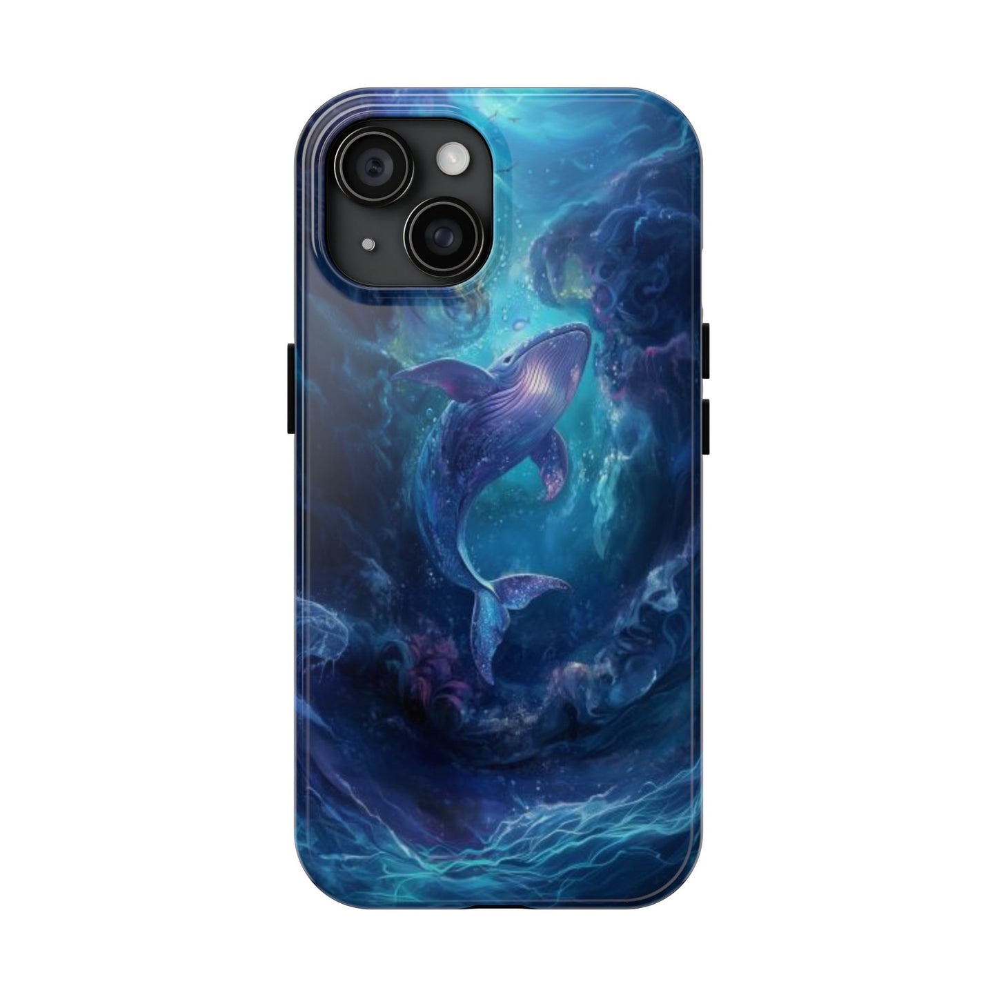 Watercolor Whale Impact-Resistant Phone Case