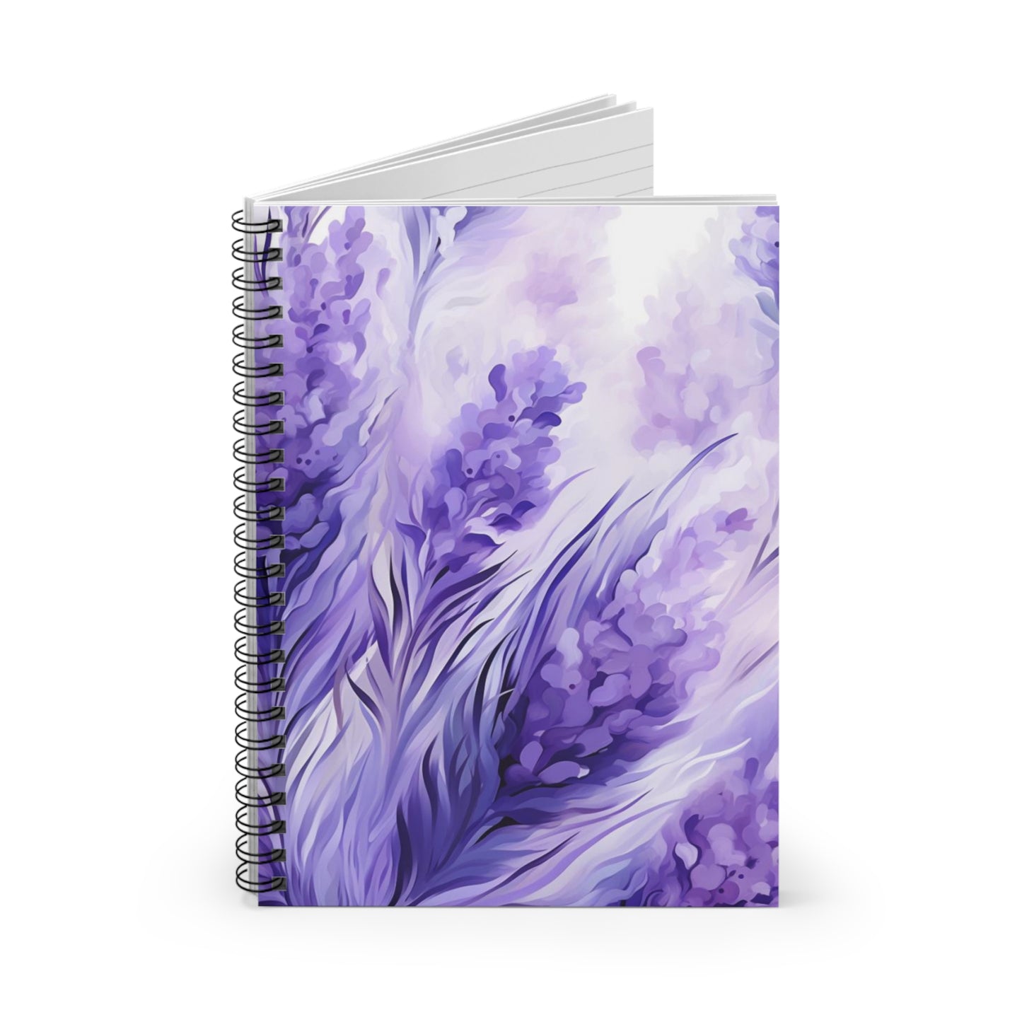 Lavender Petals: Fresh Floral-Themed Spiral Notebook