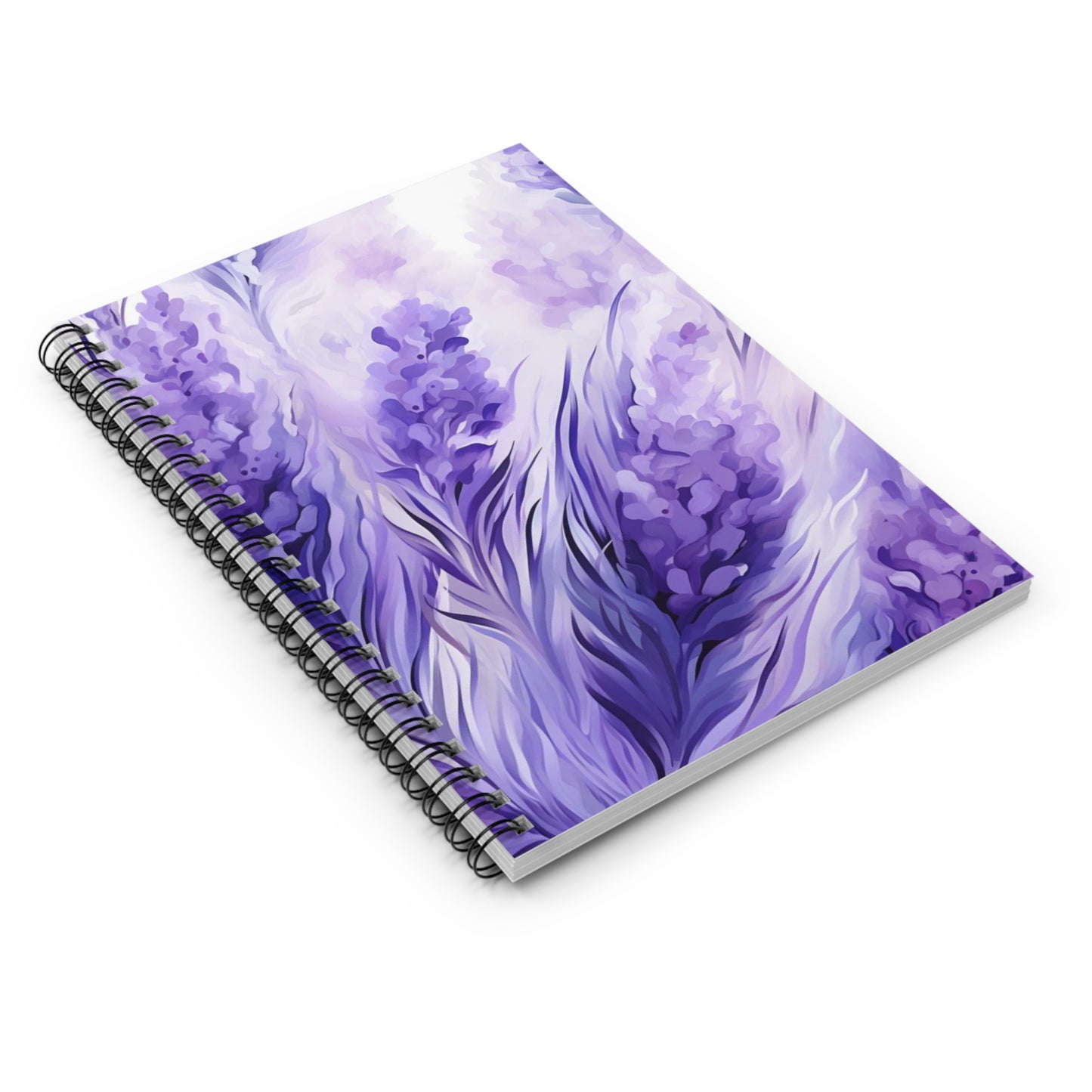 Lavender Petals: Fresh Floral-Themed Spiral Notebook