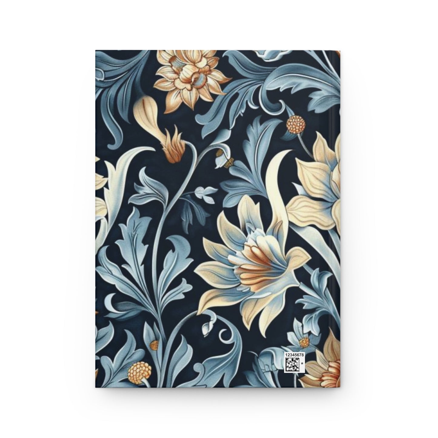 Floral Dreams: Stylish Flower Pattern Hardcover Notebook