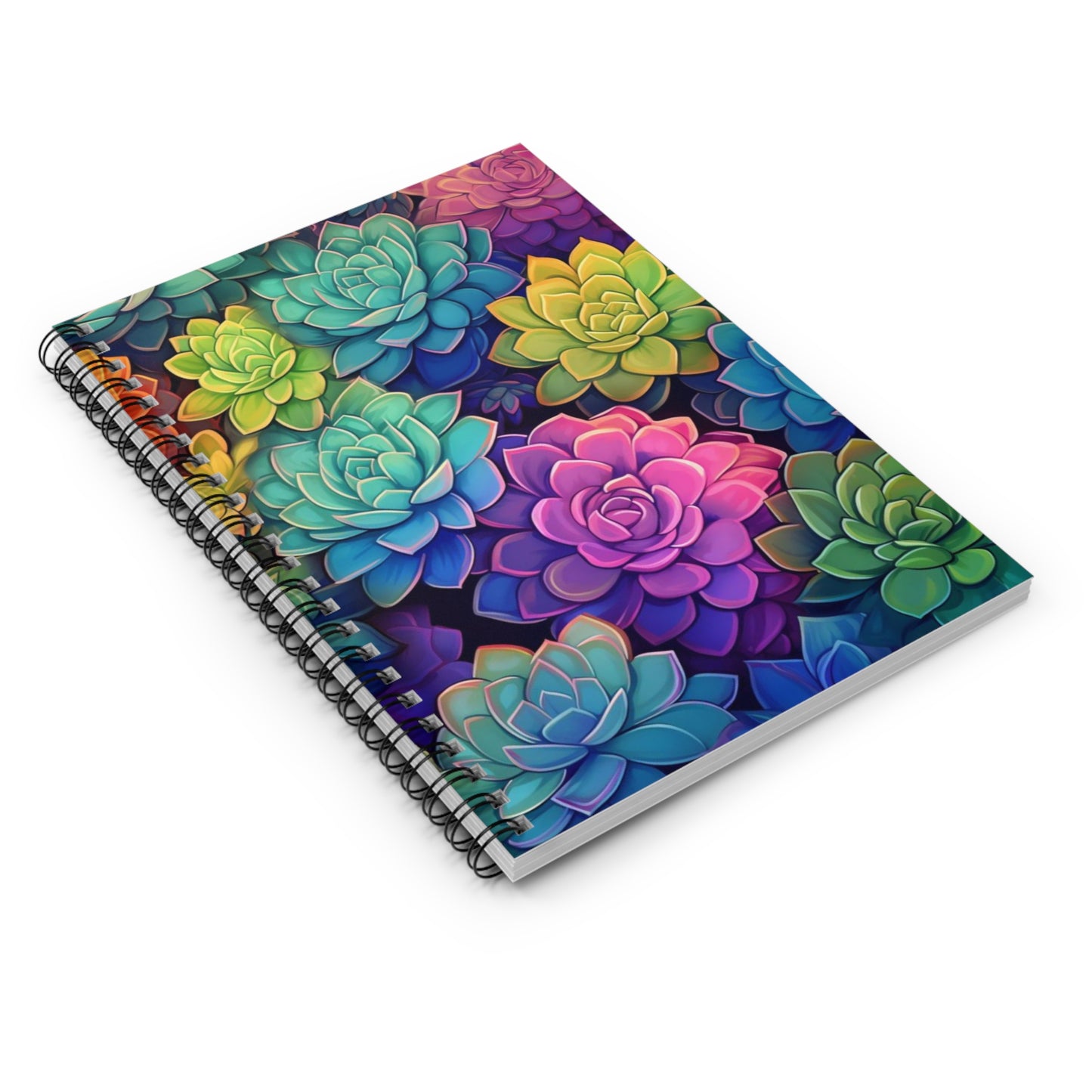 Succulent Oasis: Beautiful Spiral Journal