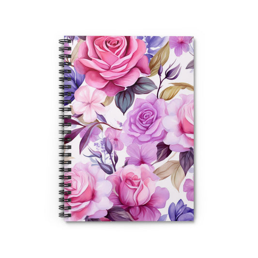 Mystical Garden: Enchanted Roses Spiral Notebook