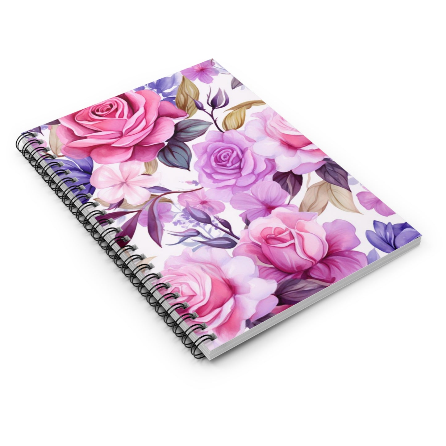 Mystical Garden: Enchanted Roses Spiral Notebook