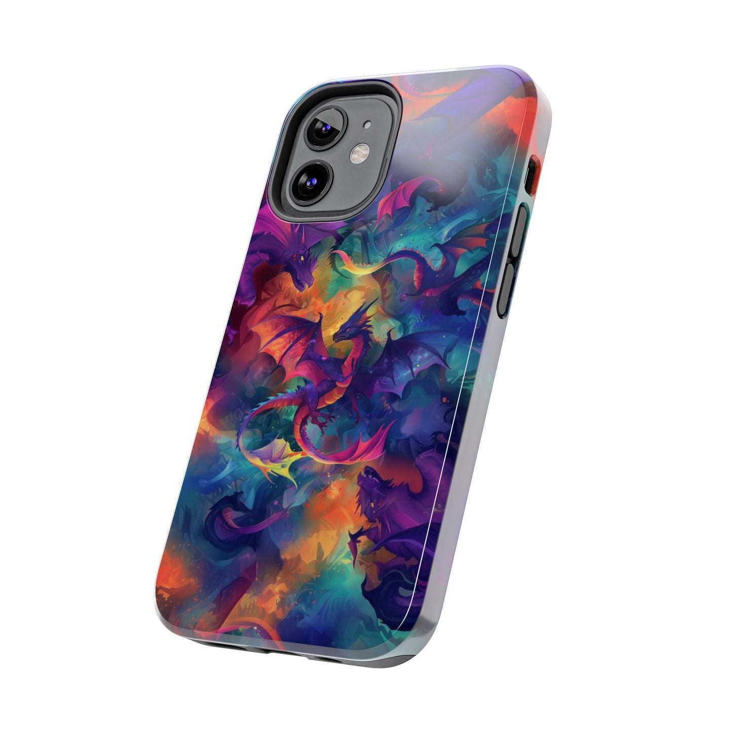 Watercolor Abstract Dragon Tough Phone Case