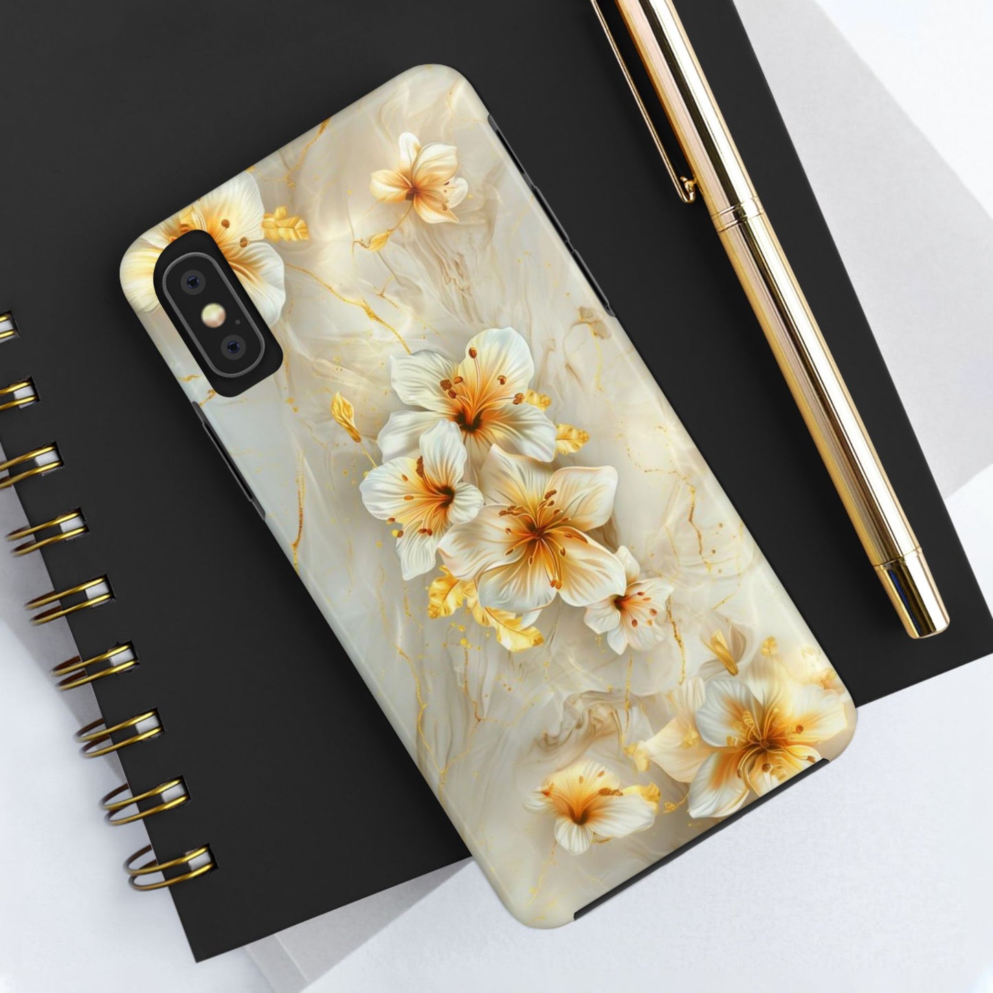 Watercolor Classic Flowers Impact-Resistant Phone Case