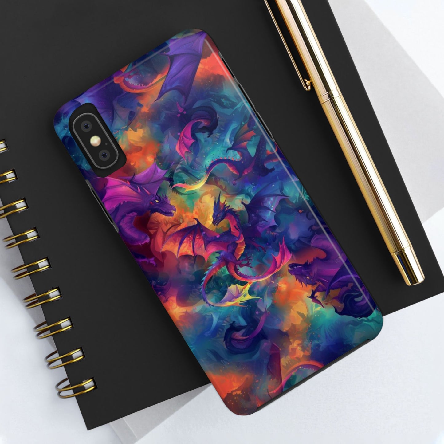 Watercolor Abstract Dragon Tough Phone Case