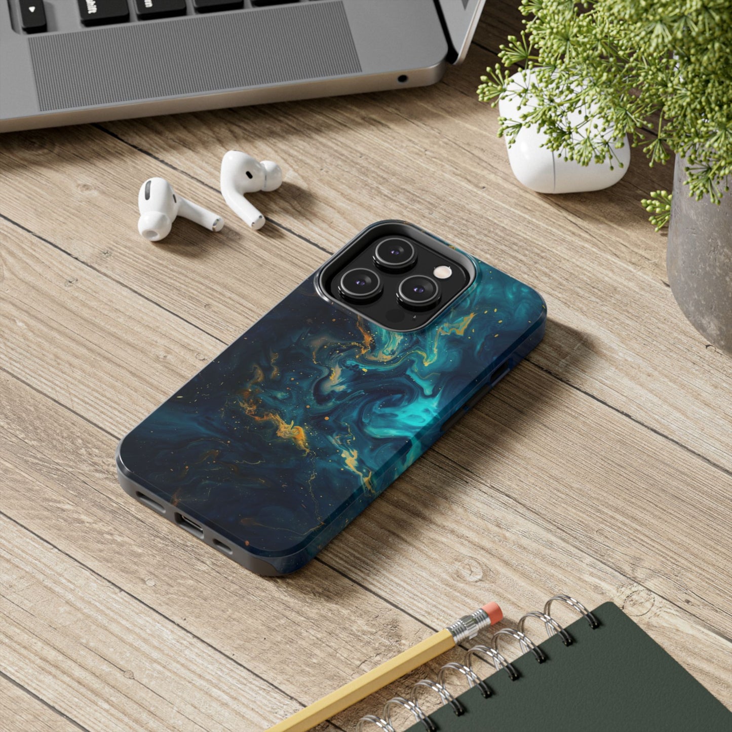 Marble Galaxy Stars Tough Phone Case