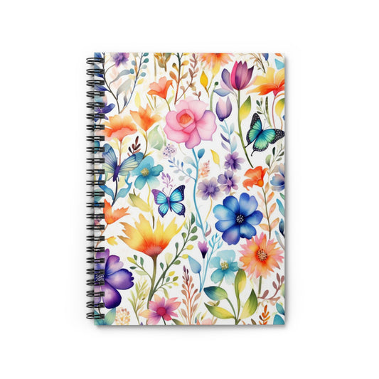 Garden Dreams: Stunning Floral Spiral Notebook