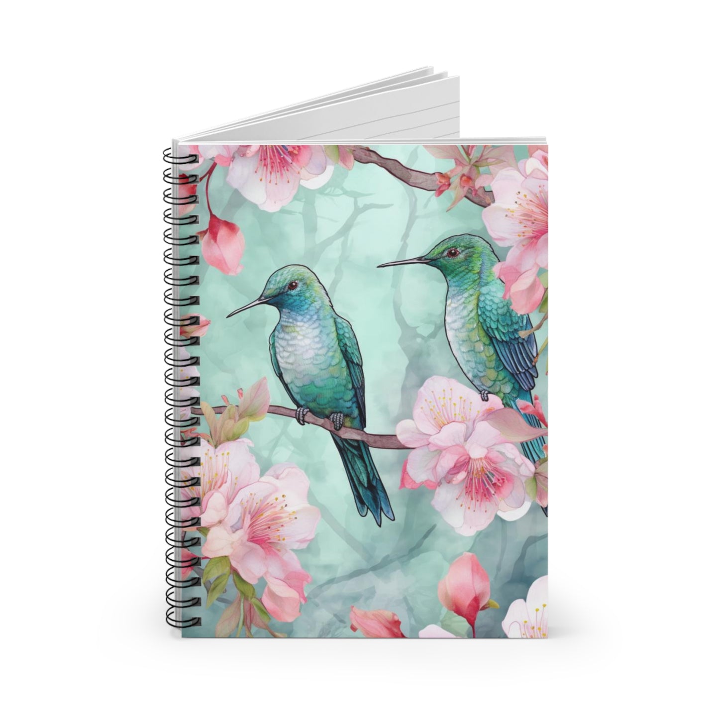 Blooming Birds: Hummingbird Floral Spiral Journal