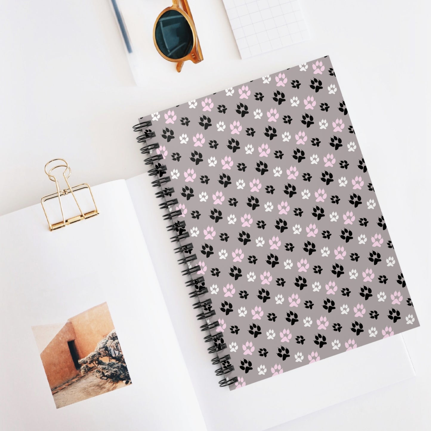 Paws and Claws: Dog-Themed Spiral Notebook